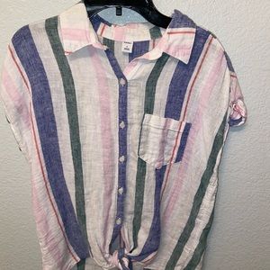 Old navy striped button up